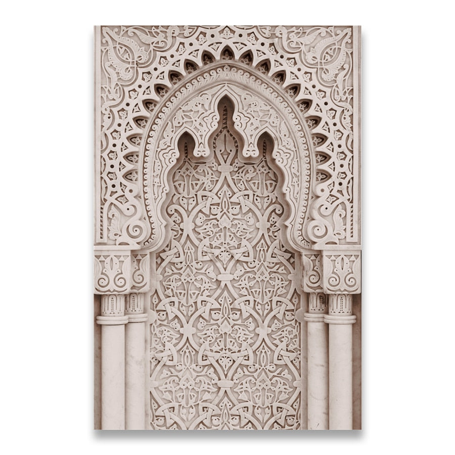 Tableau islamique portes de mosquées du Maroc décoration maison