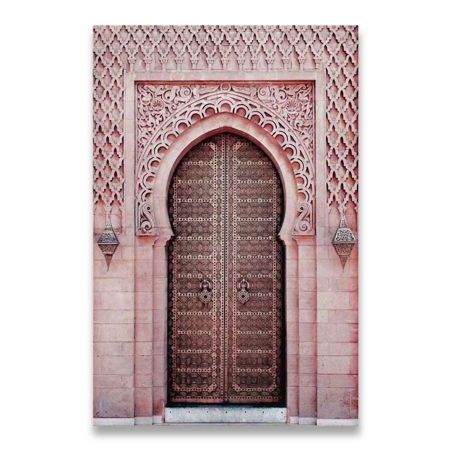 Tableau islamique portes de mosquées du Maroc décoration maison